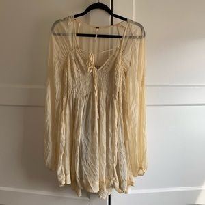 FREE PEOPLE Gauze Mini Dress